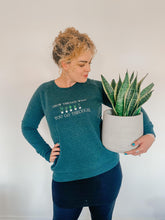 Load image into Gallery viewer, 'Grow Through What You Go Through' Sweatshirt | Heather Forest Green - Sunbeam Naturals