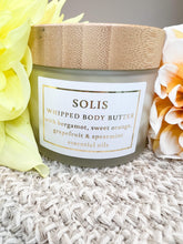 Load image into Gallery viewer, Whipped Body Butter Topped with a Citrine Crystal | Solis Scent - Sunbeam Naturals