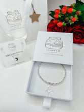Load image into Gallery viewer, Sterling Silver Hamsa Hand Stacking Bracelet - Sunbeam Naturals