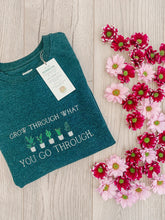 Load image into Gallery viewer, 'Grow Through What You Go Through' Sweatshirt | Heather Forest Green - Sunbeam Naturals