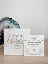 Load image into Gallery viewer, Pisces | Zodiac Collection | Sterling Silver Bracelet - Sunbeam Naturals
