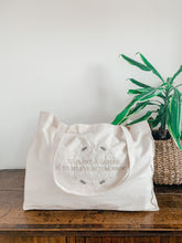 Load image into Gallery viewer, 'To Plant A Garden Is To Believe In Tomorrow' Large Bag | Vanilla - Sunbeam Naturals