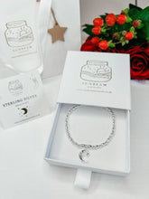 Load image into Gallery viewer, Sterling Silver Crescent Moon Stacking Bracelet - Sunbeam Naturals