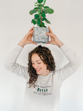 Load image into Gallery viewer, 'Grow Through What You Go Through' Sweatshirt | Champagne Heather Grey - Sunbeam Naturals