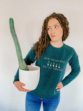 Load image into Gallery viewer, 'Grow Through What You Go Through' Sweatshirt | Heather Forest Green - Sunbeam Naturals