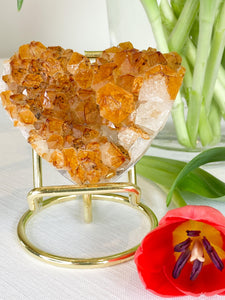 Citrine Cluster Hearts - Sunbeam Naturals