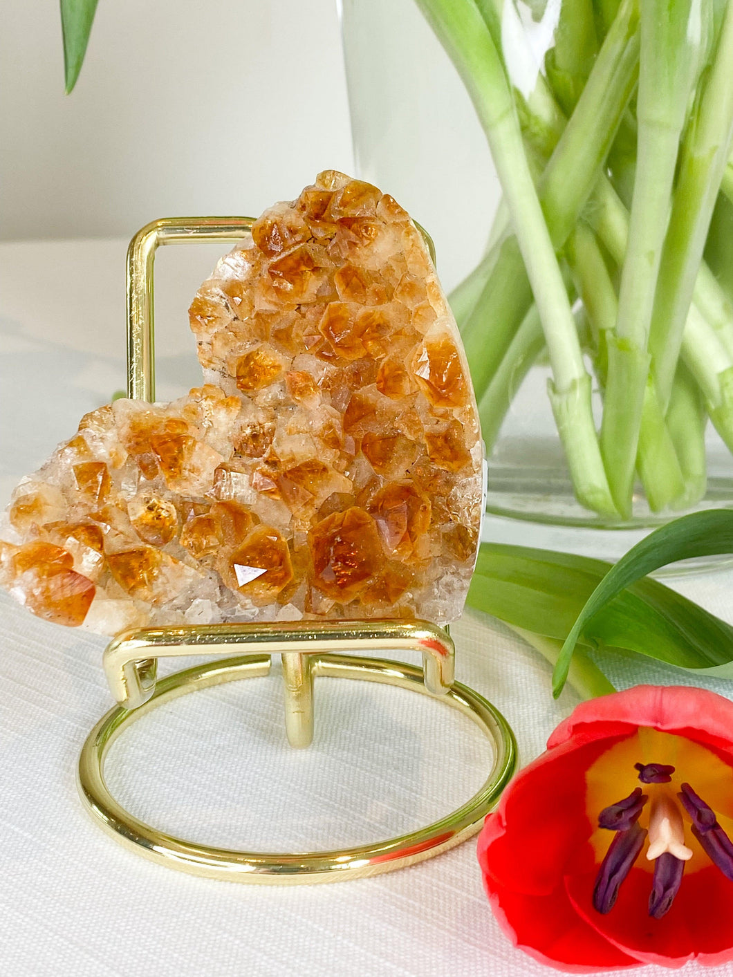 Citrine Cluster Hearts - Sunbeam Naturals