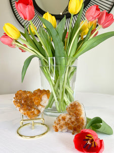 Citrine Cluster Hearts - Sunbeam Naturals