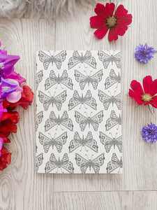 Butterflies Notebook | Designed by Lauren Emmeline | Eco-Friendly 100% Recycled Cover & Pages - Sunbeam Naturals