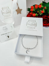 Load image into Gallery viewer, Sterling Silver Crescent Moon Stacking Bracelet - Sunbeam Naturals
